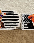 Trump American Flag sticker