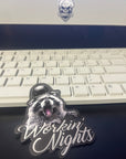 Funny Racoon Sticker