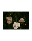 Custom Engraved Wooden Christmas Ornaments