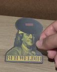 Benjamin Franklin Welder Sticker Gold Edition