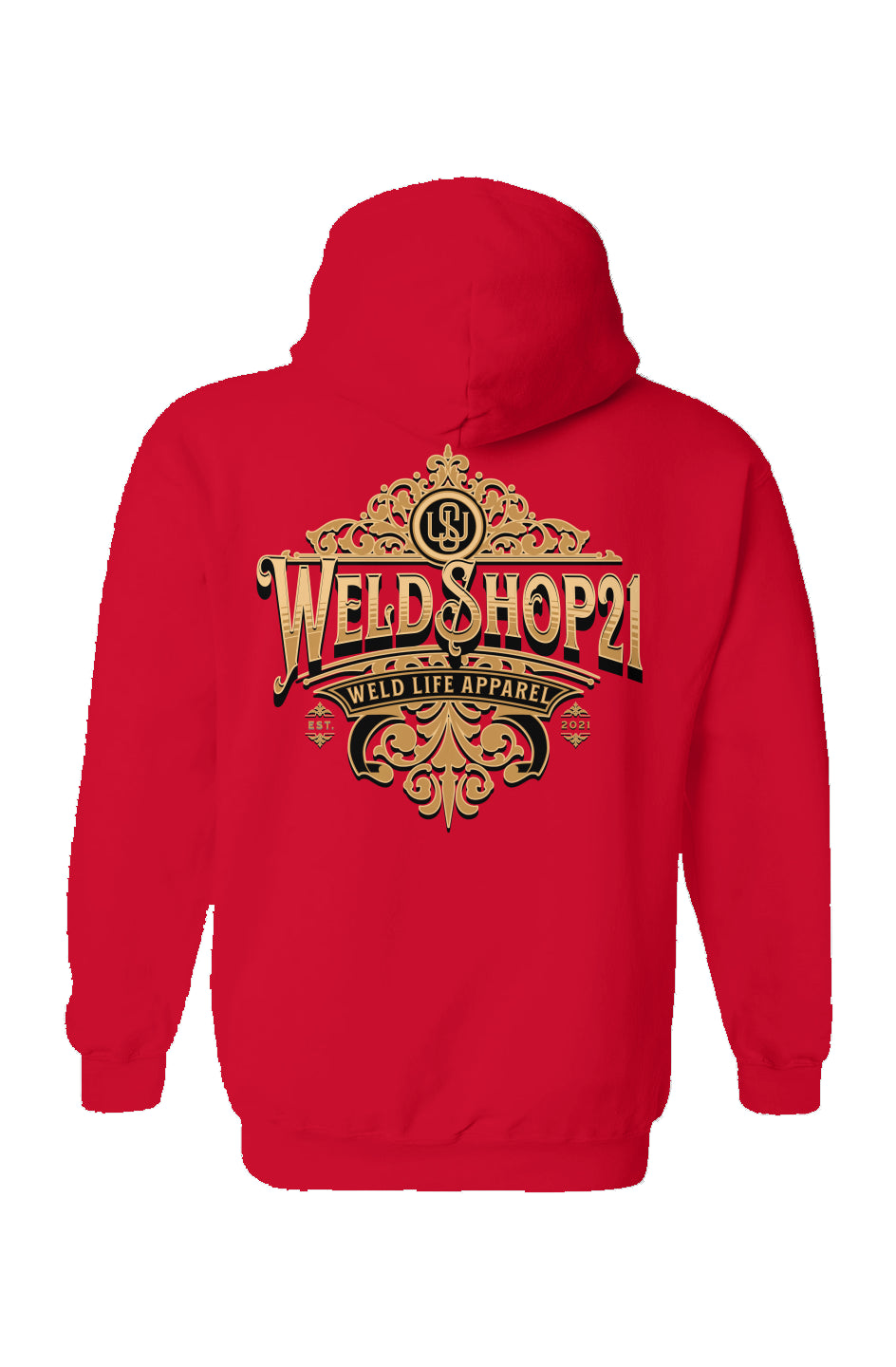 WeldLife Apparel Hoodie- Red