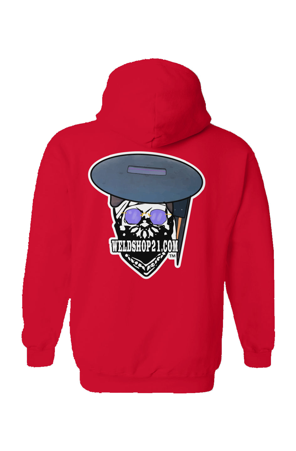 WeldShop21 Pancake Hoodie- Red