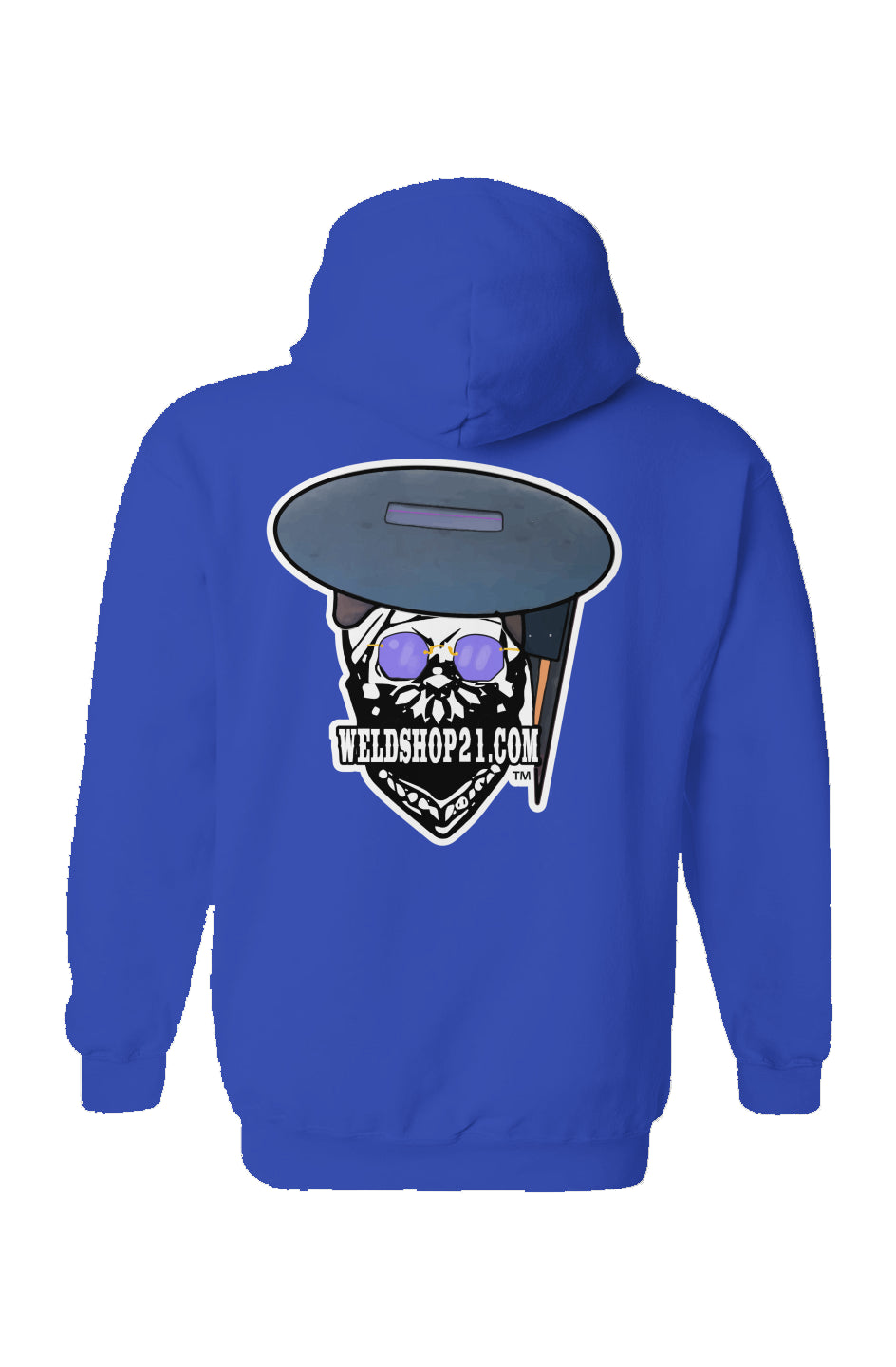 WeldShop21 Pancake Hoodie- Royal Blue