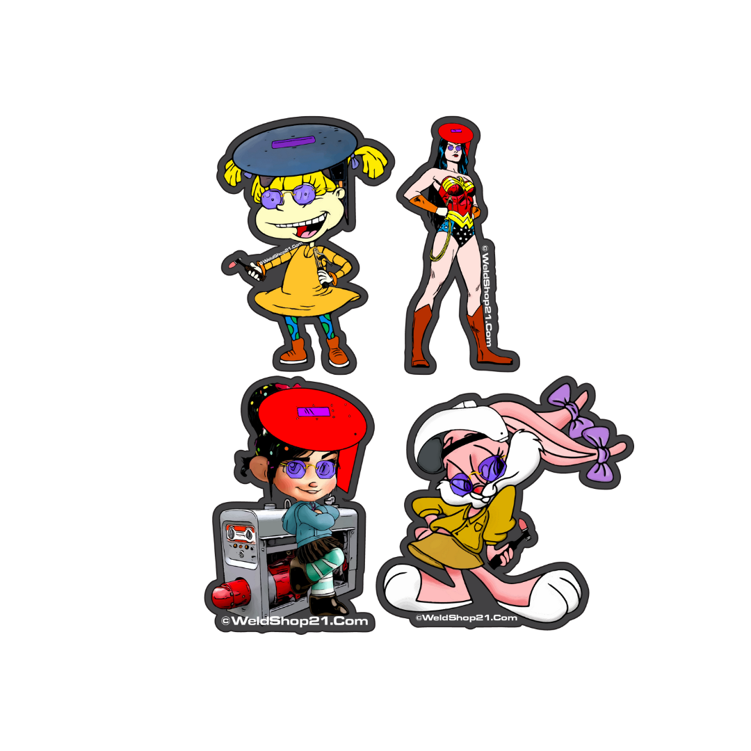 Welder Girl Sticker