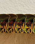 Skull & Shield Gold Holographic Sticker