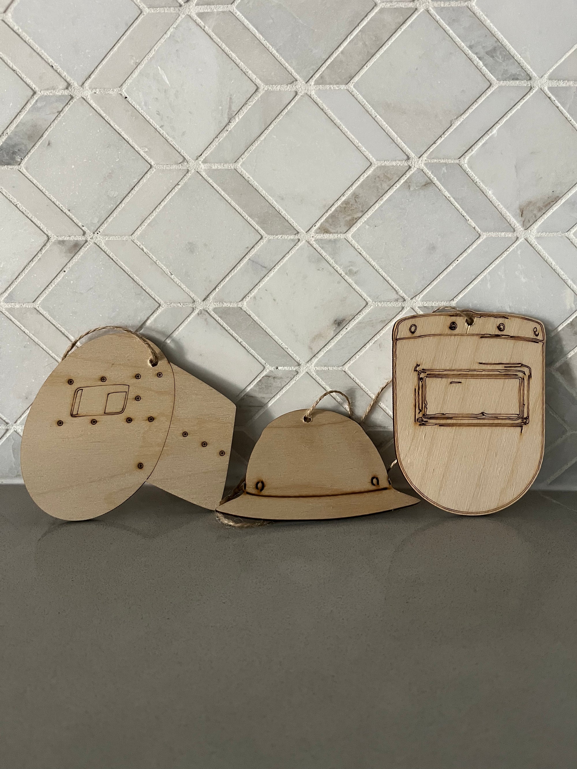 Custom Engraved Wooden Christmas Ornaments