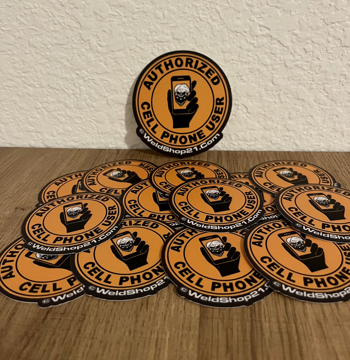 Prw Phone Sticker Authorized Cell Phone User Sticker – WeldShop21