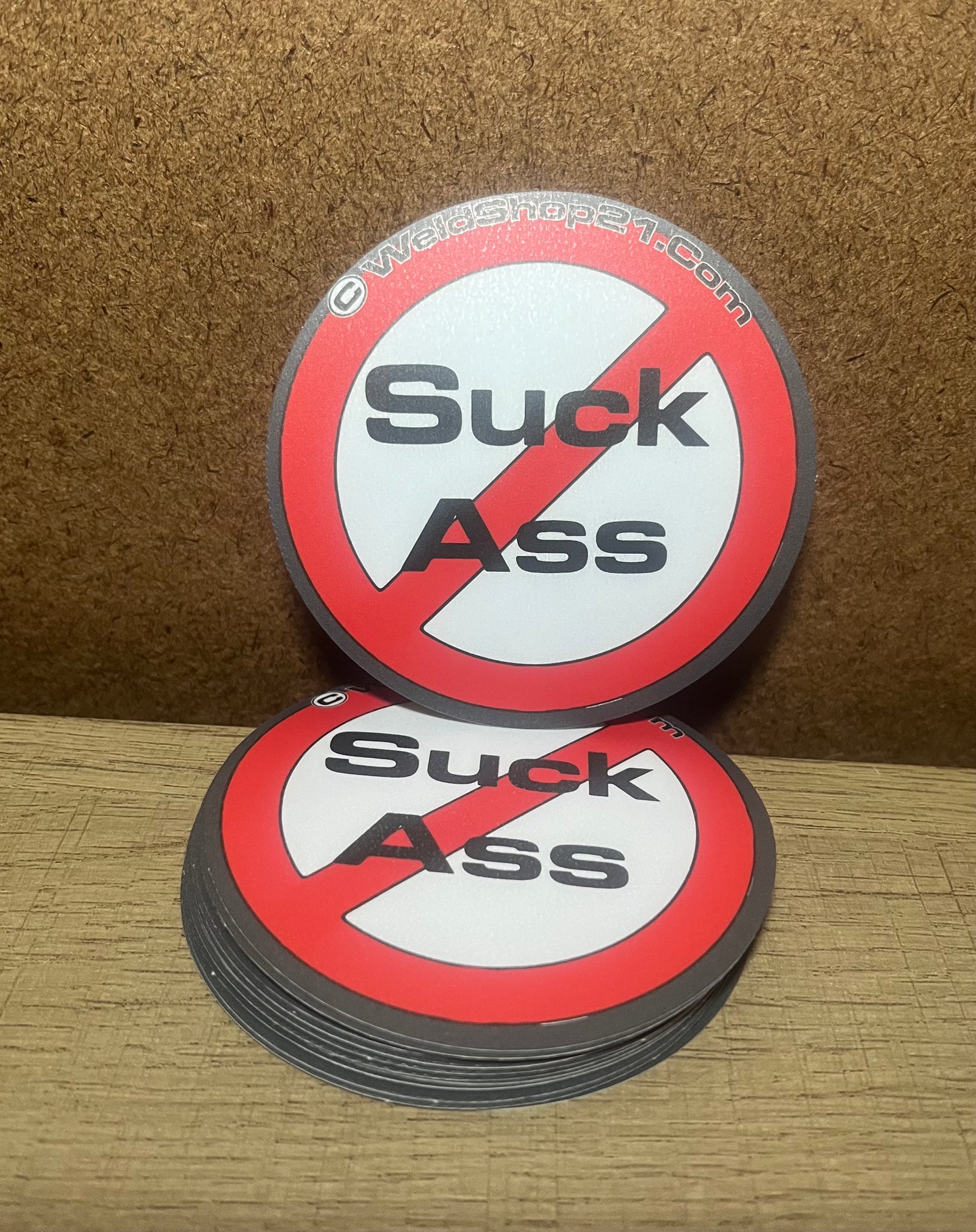 Rebel No Suck Ass Sticker