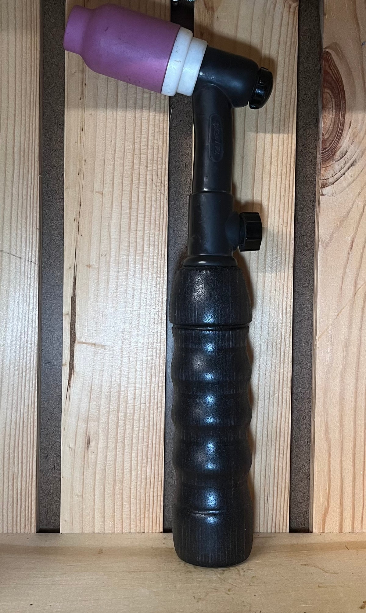 wooden tig rig handle made for 200 amp tig torch with 7/8" hole