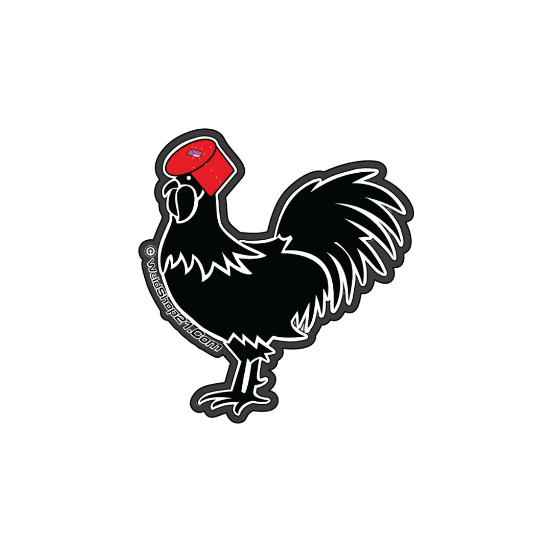 Weld Rooster Sticker