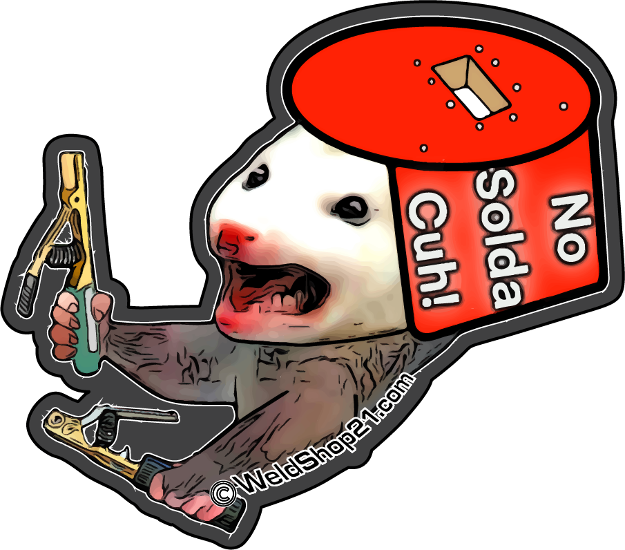 Funny Possum "No Solda" Sticker