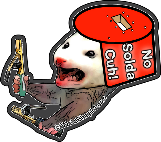 Funny Possum "No Solda" Sticker
